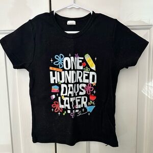 Kids "One Hundred Days Later" Black Graphic Tee - Size 4T/5T